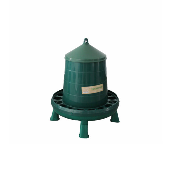 RECYCLED PLASTIC POULTRY FEEDER 8 KG. WITH LEGS