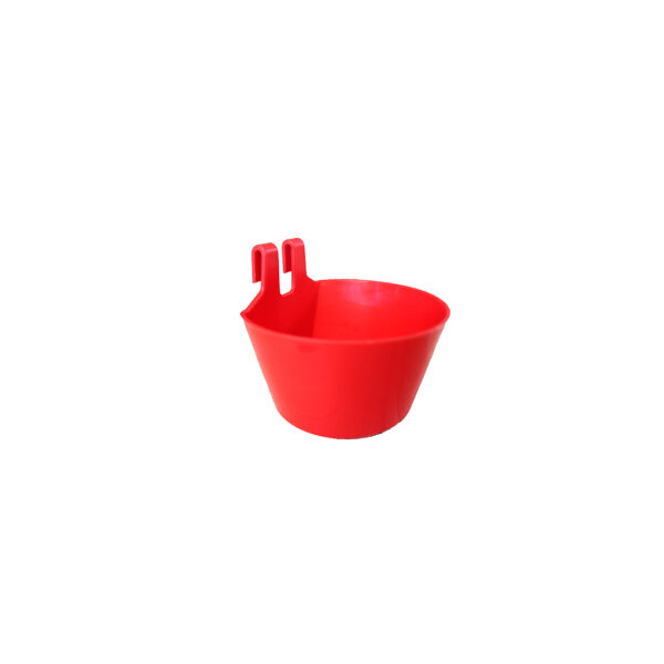 PLASTIC FEEDER WITH HOOKS RED