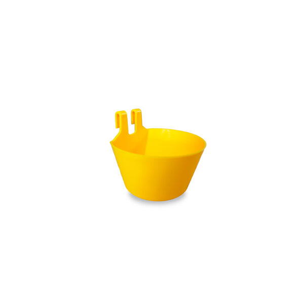 PLASTIC FEEDER WITH HOOKS YELLOW